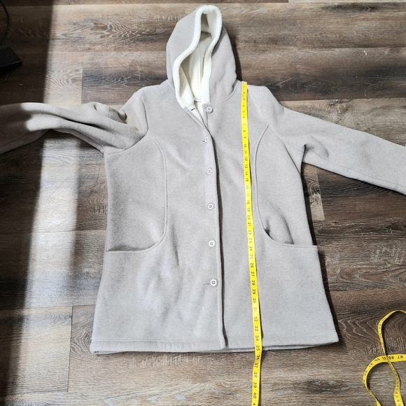 Denim & Company Sherpa Lined Soft Brushed Long Coat, "Teddy Jacket", XL NWOT - Picture 9 of 12